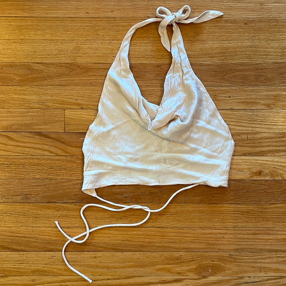 Zara satin halter